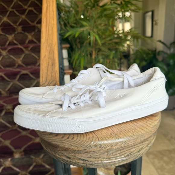 Sperrys ladies sneaker size 10 white very good condition men’s size 8 1/2 - Picture 8 of 15